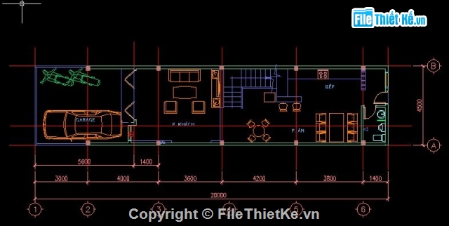 Bản vẽ Nhà 3 tầng,bản vẽ 3 tầng,kiến trúc 3 tầng,bản vẽ 2 tầng